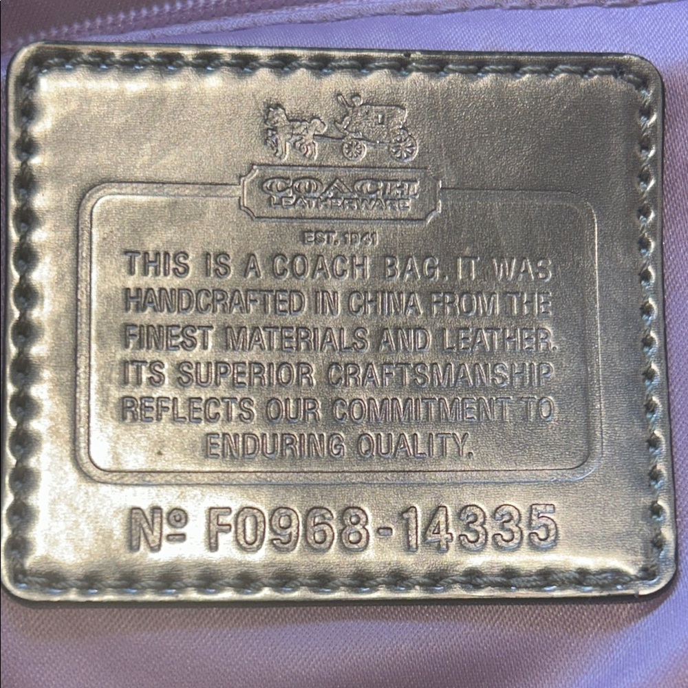 Coach Y2K Madison Olive and Black Signature Satchel - Picture 13 of 15